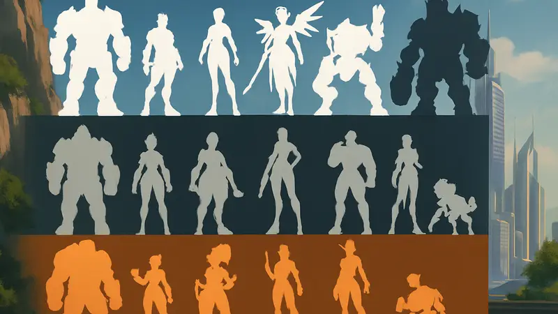 Изображение героев Overwatch 2, разделённых по тирам в списке