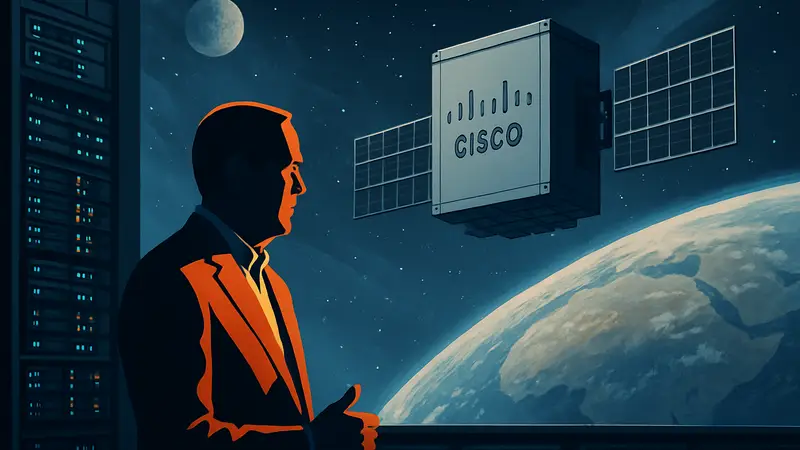 Чак Роббинс, генеральный директор Cisco, и концепция космического дата-центра