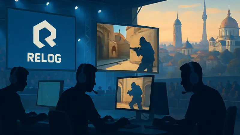 Киберспортивный турнир Relog, логотип команды, игроки в Counter-Strike, Белград