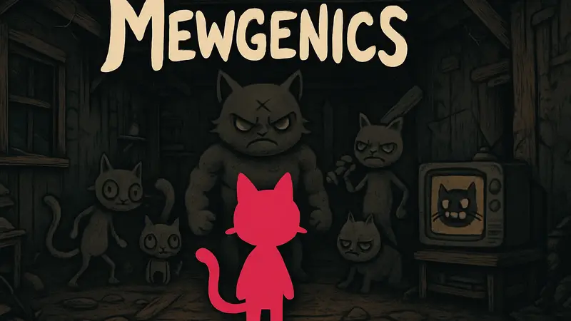 Обложка саундтрека Mewgenics с полным списком всех музыкальных треков, включая боевые и босс-темы.