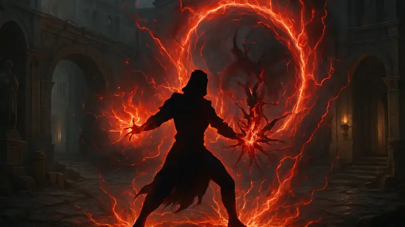 Игрок в Path of Exile 2 использует способности Аколита Чаюлы, окруженный магическими эффектами.