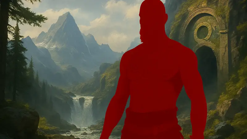 Эд Скрейн в роли Бальдура в сериале God of War от Amazon, кадр из сериала или промо