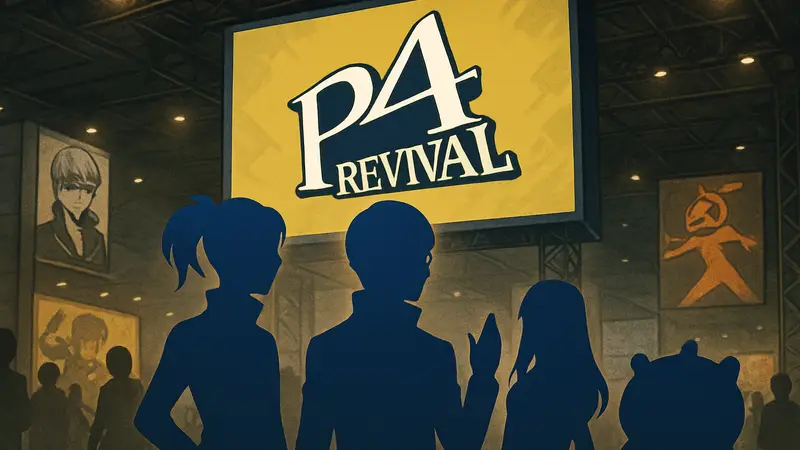 Логотип Persona 4 Revival, персонажи Persona, демо, ивент, аниме-игра