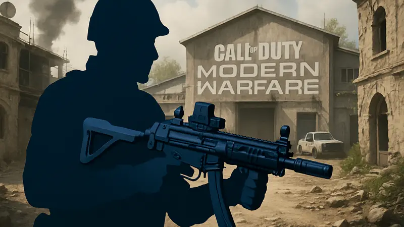 Игрок Call of Duty с MP5, показывающий лучшую сборку оружия для Modern Warfare 2019.