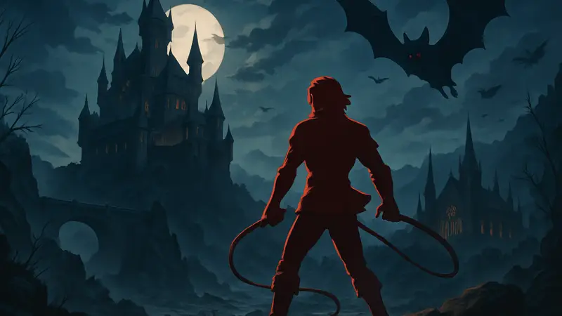 Арт игры Castlevania: Belmont's Curse, вдохновленной стилем аниме Netflix