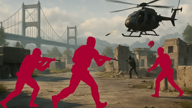 Игровой процесс Call of Duty: Warzone с добавленными ботами в режиме Black Ops Royale.