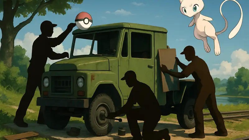 Игроки Pokemon Pokopia строят грузовик, отсылая к мифу о Мью.