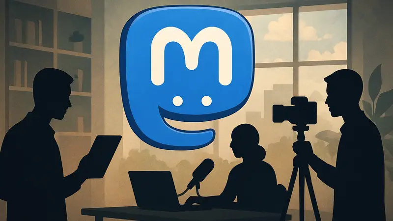 Логотип Mastodon, символизирующий новые функции для создателей контента