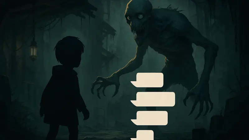 Кадр из игры Reanimal с монстром и отзывы прессы о новом мрачном платформере