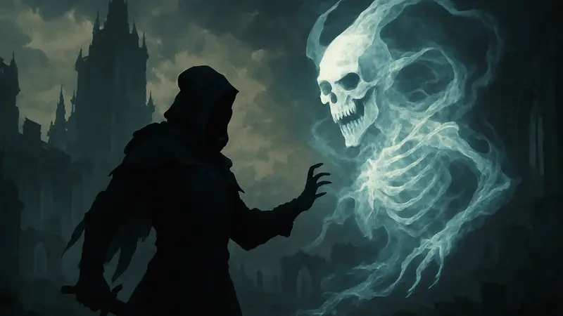 Некромант из Diablo 4 использует мощные заклинания костяного духа.