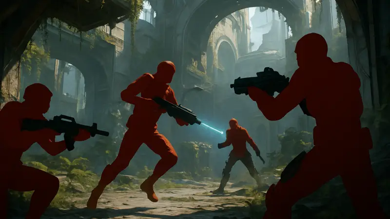 Игровой скриншот шутера Marathon от Bungie, демонстрирующий бой или персонажей.