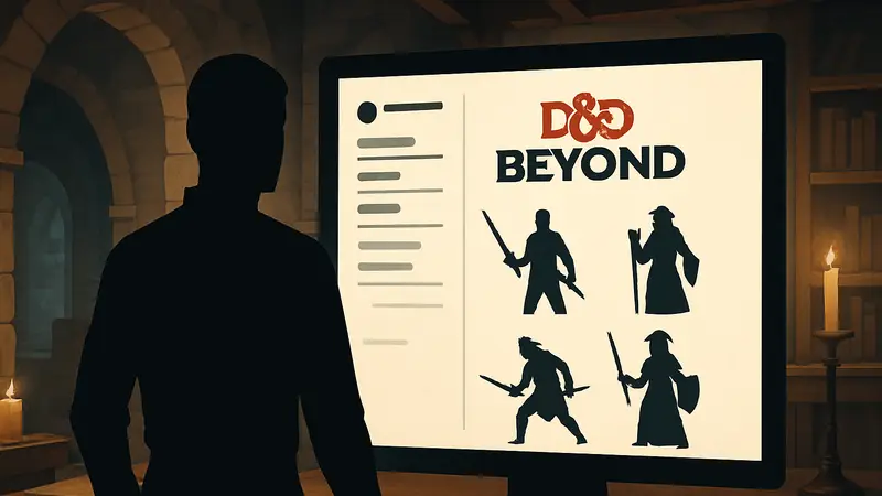 Экран создания персонажа D&D Beyond с новым инструментом Quickbuilder.