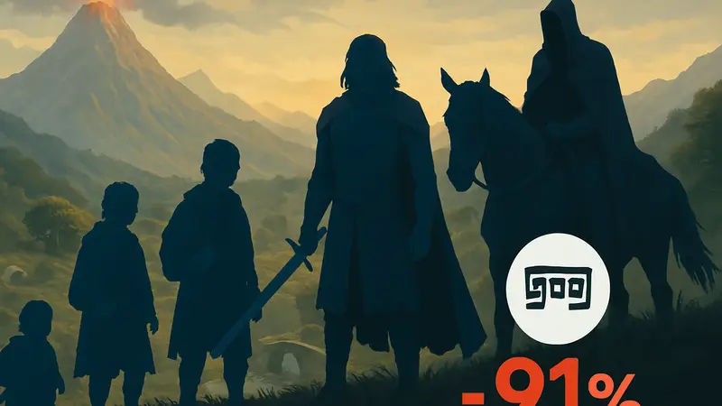 Lord of the Rings: Middle-earth The Shadow Bundle, логотип GOG, скидка 91%