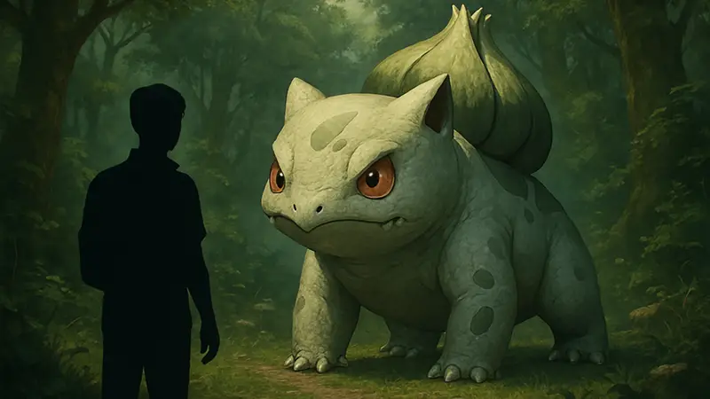 Пример фанатского арта с новым дизайном покемона первого поколения из региона Канто.