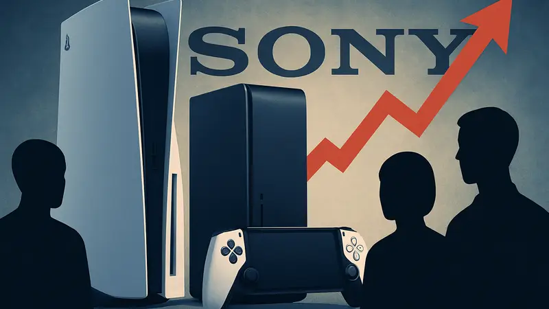 PlayStation 5, PS5 Pro и PS Portal на фоне логотипа Sony с указанием повышения цен