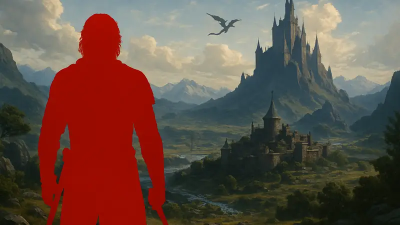 Главный герой игры Crimson Desert на фоне эпического фэнтезийного мира, подтверждение хита продаж.