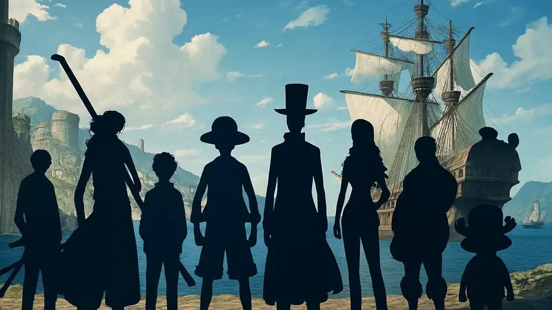 Изображение команды Соломенной Шляпы из аниме "Ван-Пис", эпизод 1159