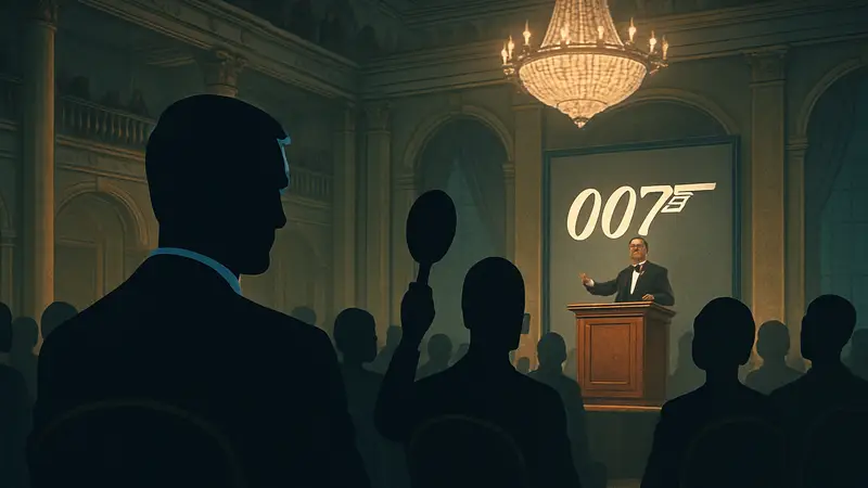 Кадр из игры 007 First Light, сцена аукциона с персонажем