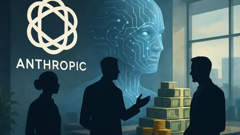 Логотип Anthropic, искусственный интеллект, венчурное финансирование, инвестиции в стартапы