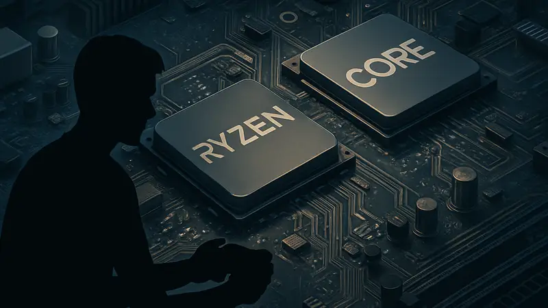 Игровой процессор AMD Ryzen или Intel Core на материнской плате для ПК