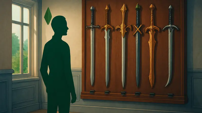 Изображение мечей Ондариона из дополнения Royalty and Legacy для The Sims 4