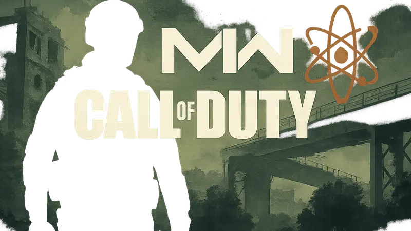 Логотип Call of Duty на фоне символики Modern Warfare и студии Infinity Ward
