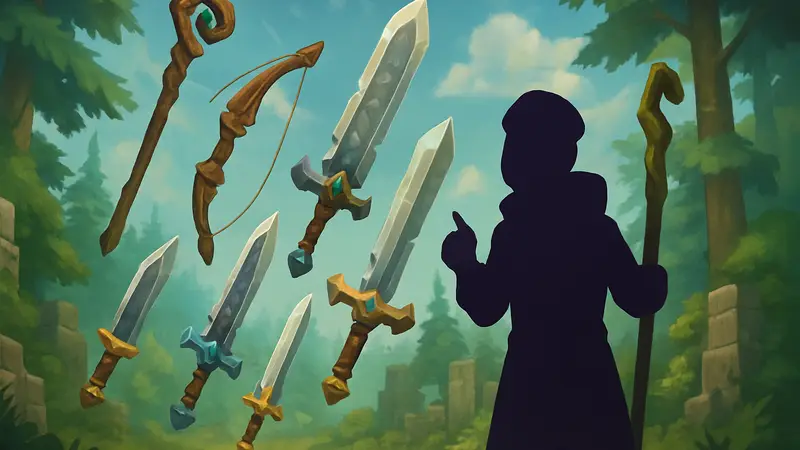 Разнообразное оружие из игры Hytale: мечи, луки, посохи, тир-лист