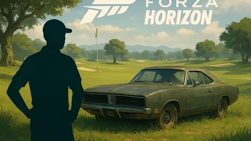 Dodge Charger R/T 1969 года, найденный на поле для гольфа в Forza Horizon 6
