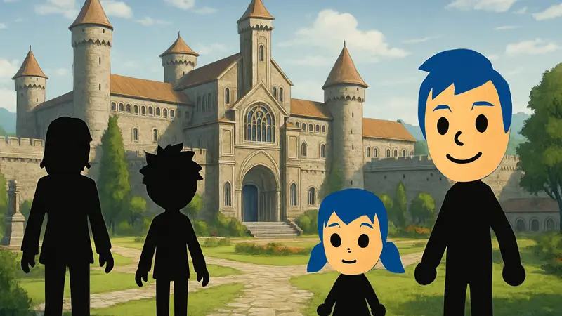 Монастырь Гаррег Мах из Fire Emblem Three Houses, воссозданный в Tomodachi Life.