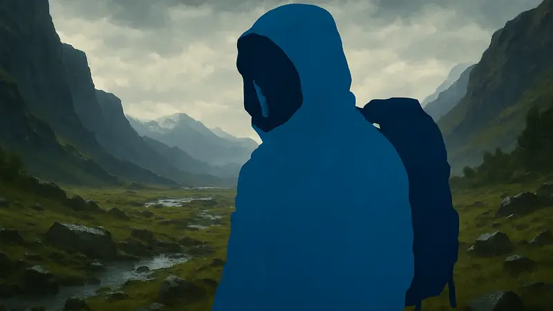 Обложка игры Death Stranding. Сэм Портер Бриджес (Норман Ридус) на фоне природы.