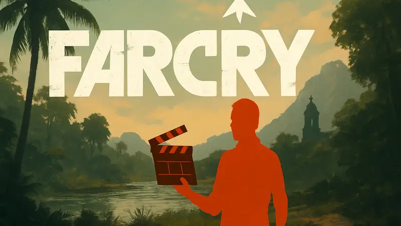 Логотип Far Cry с элементами сериала, символизирующий адаптацию игры