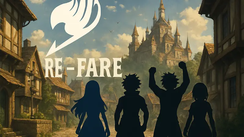 Логотип Fairy Tail: Re-Fantasia, аниме-сиквела от Хиро Масимы, выходящего в 2026 году