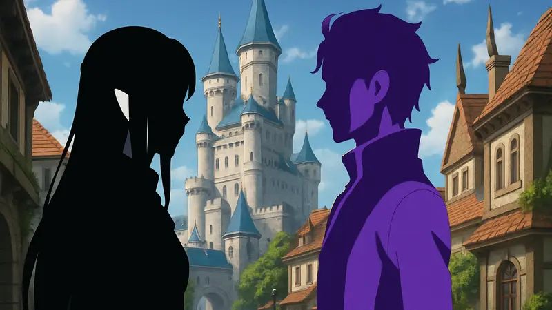 Кадр из аниме Re:Zero Season 4 Episode 6 с персонажами Эмилией и Юлиусом в центре внимания.