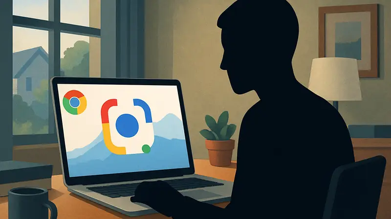 Использование Google Lens на компьютере с браузером Chrome.