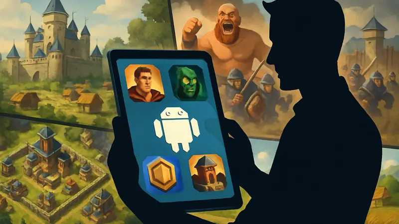 Лучшие бесплатные стратегические игры на Android. Обложки популярных мобильных стратегий.