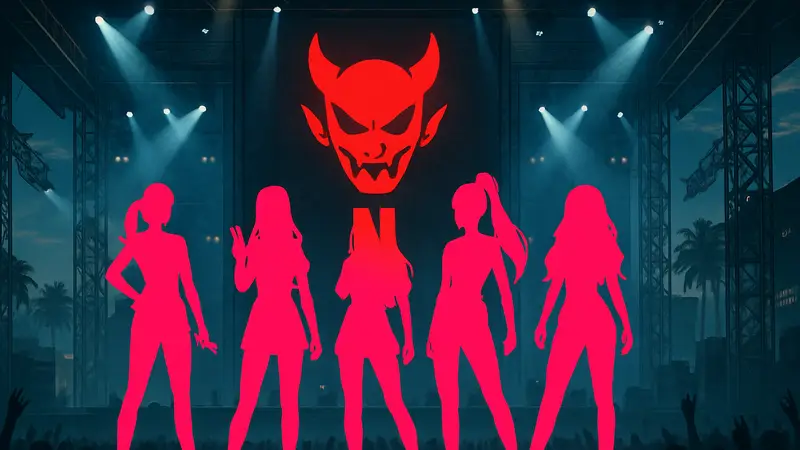 K-Pop группа Huntr/x из фильма Netflix "KPop Demon Hunters"