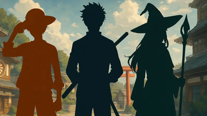Персонажи из One Piece, Kagurabachi и Ichi the Witch, символизирующие новую Большую Тройку Shonen Jump