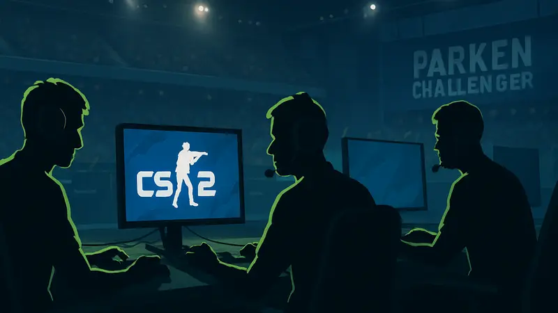 Игроки киберспортивной команды BC.Game на турнире по CS2 Parken Challenger Championship Season 1.