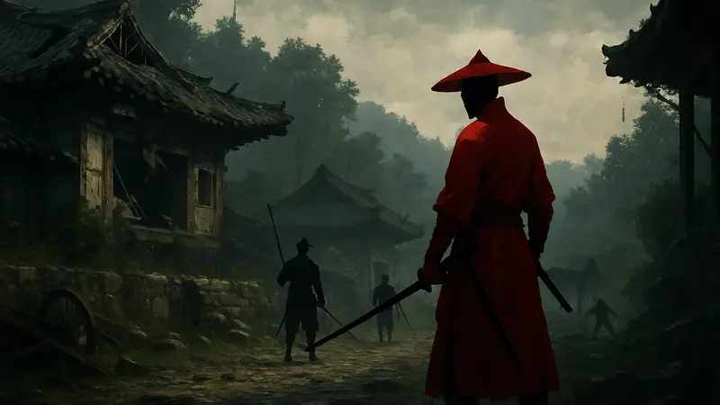 Кадр из игры MOOSA: Dirty Fate, мрачного экшена про Корею XVII века