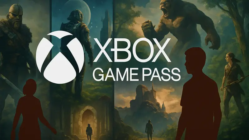 Логотип Xbox Game Pass на фоне новых игр, добавленных в сервис в мае 2026 года.