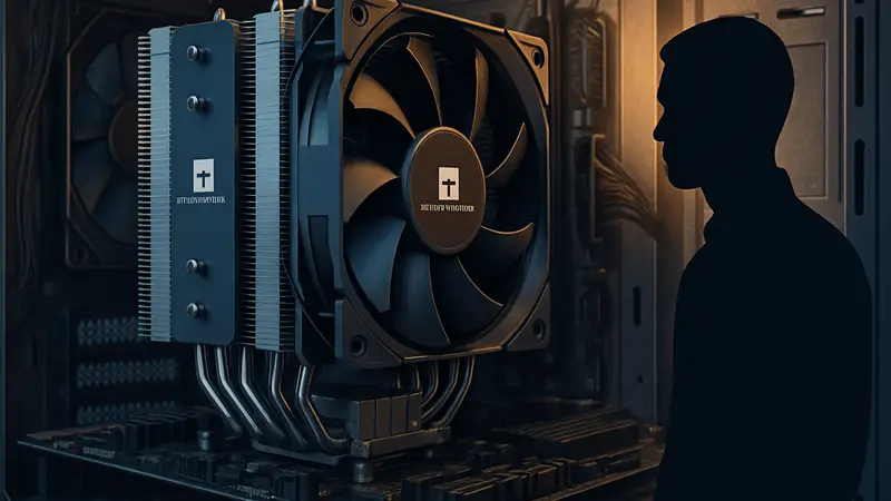 Процессорный кулер Thermalright Peerless Assassin 120 SE, установленный на материнской плате ПК.