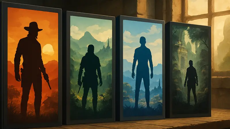 Изображение нескольких обложек забытых Open-world игр, символизирующих их величие и уникальность.