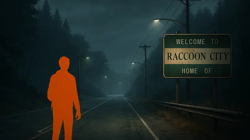 Главный герой хоррор-игры на жуткой дороге к Раккун-Сити, напоминающей The Exit 8.