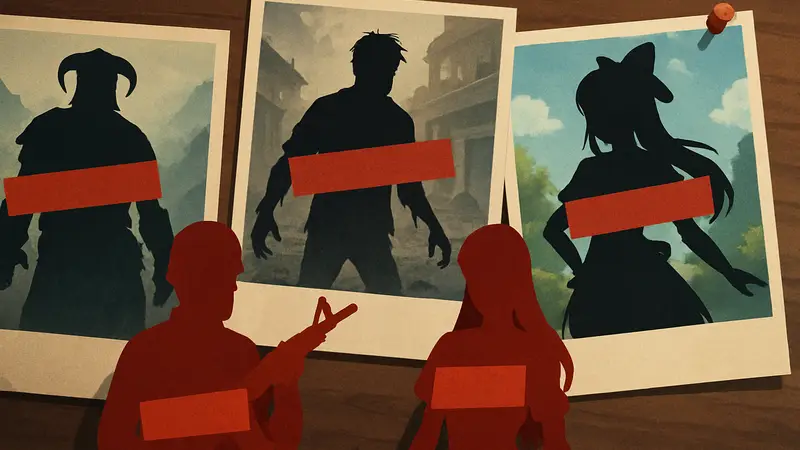 Изображения различных игр, подвергшихся цензуре после их релиза, с пометками о правках