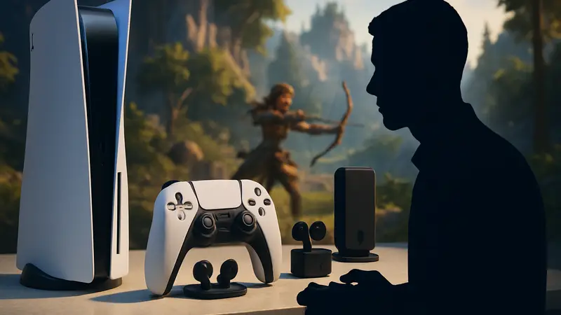 Изображение нового оборудования Sony FlexStrike Wireless Pack для PlayStation 5