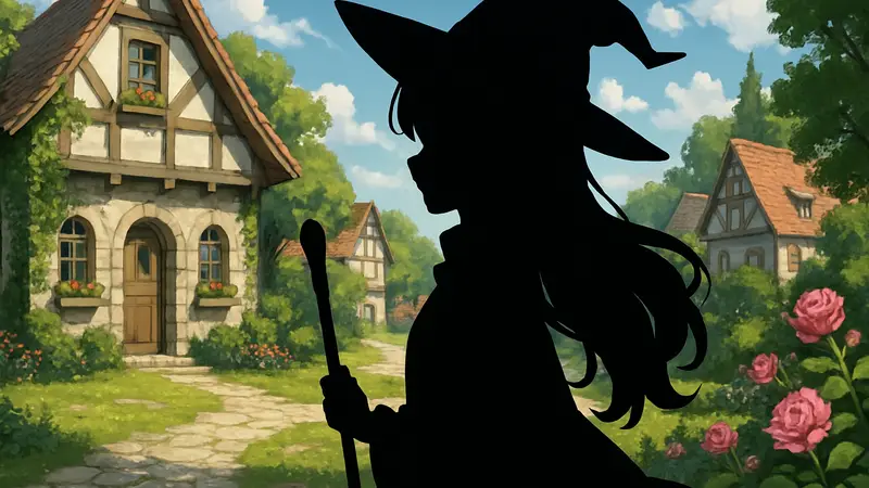 Изображение главной героини Роуз из манги "Mahoutsukai Rose no Sado Life", стилизованное под аниме.