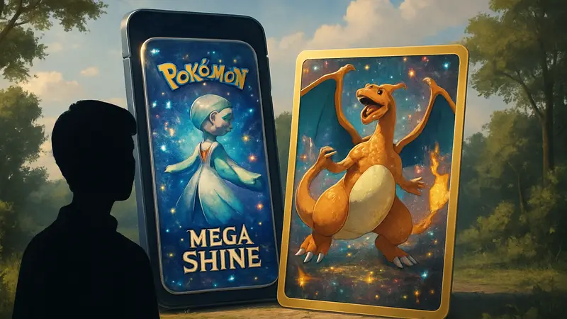 Бустер-пак Mega Shine из Pokémon TCG Pocket, иллюстрация карты покемона