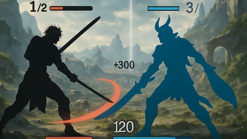 Персонажи Dissidia Duellum Final Fantasy в бою, отображающие элементы интерфейса