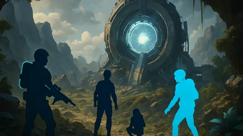 Скриншот из кооперативной научно-фантастической игры, доступной бесплатно в Steam