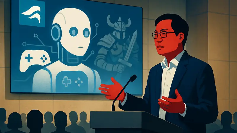 Сонги Юн, бывший президент NCSoft, выступает на конференции, обсуждая ИИ в играх